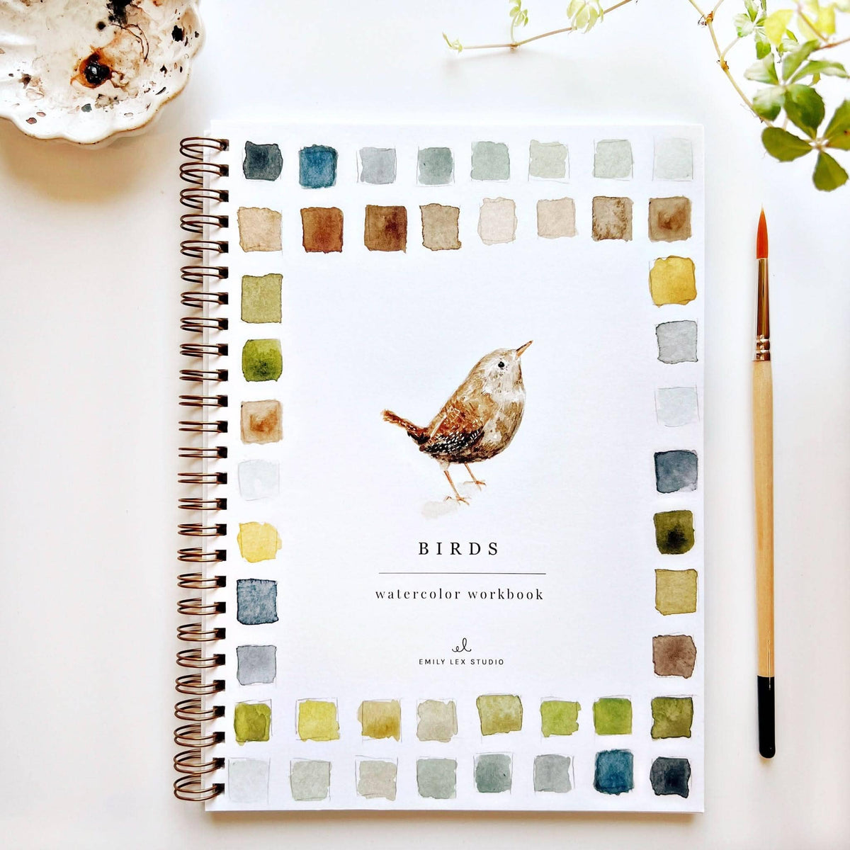 Birds Watercolour Workbook emily lex studio
