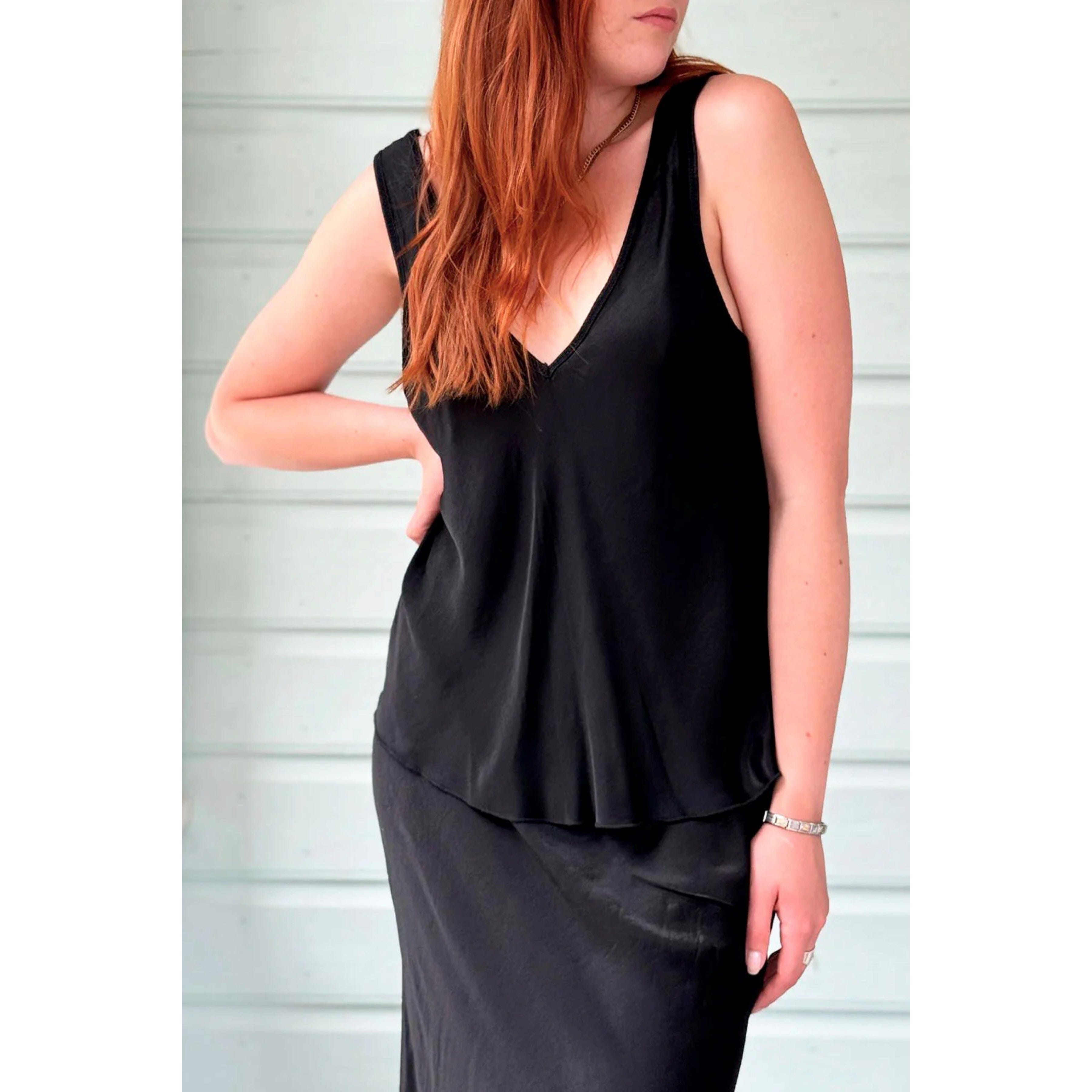 Bohemiana Jaci Viscose Top - Black Bohemiana