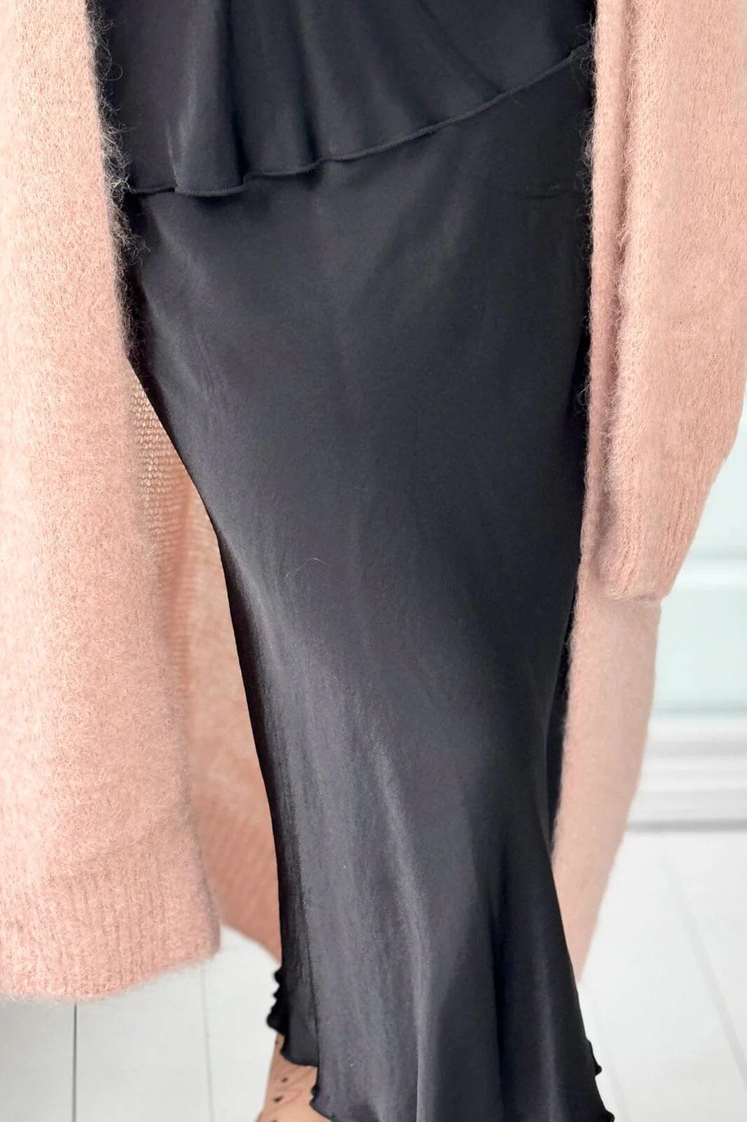 Bohemiana Silklook Viscose Skirt - Black Bohemiana