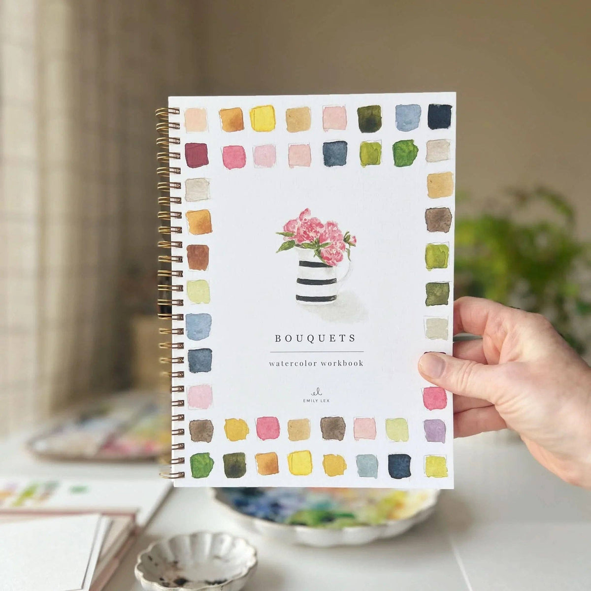 Bouquets Watercolour Workbook emily lex studio