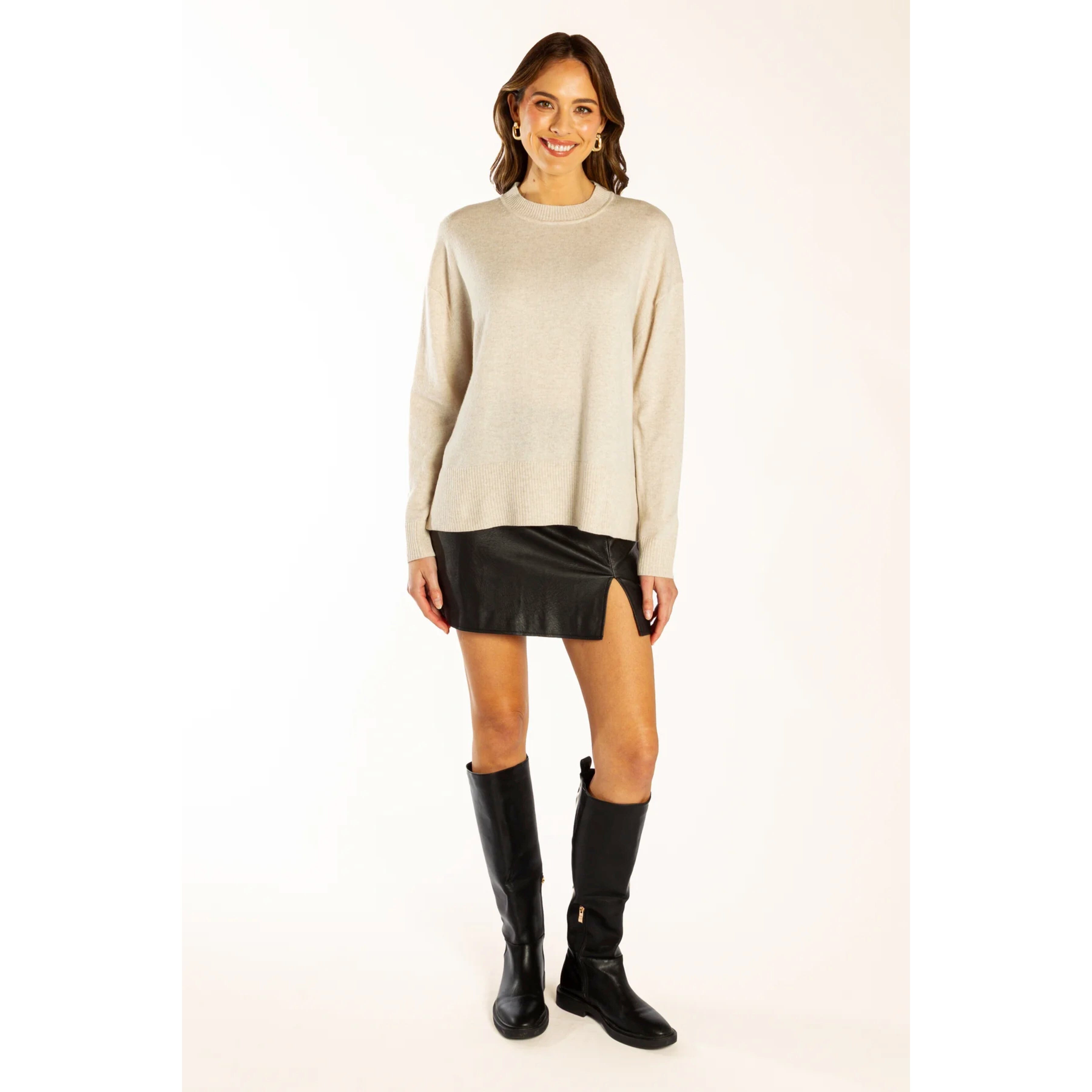 Bow & Arrow Classic Crew Neck - Oatmeal Bow & Arrow