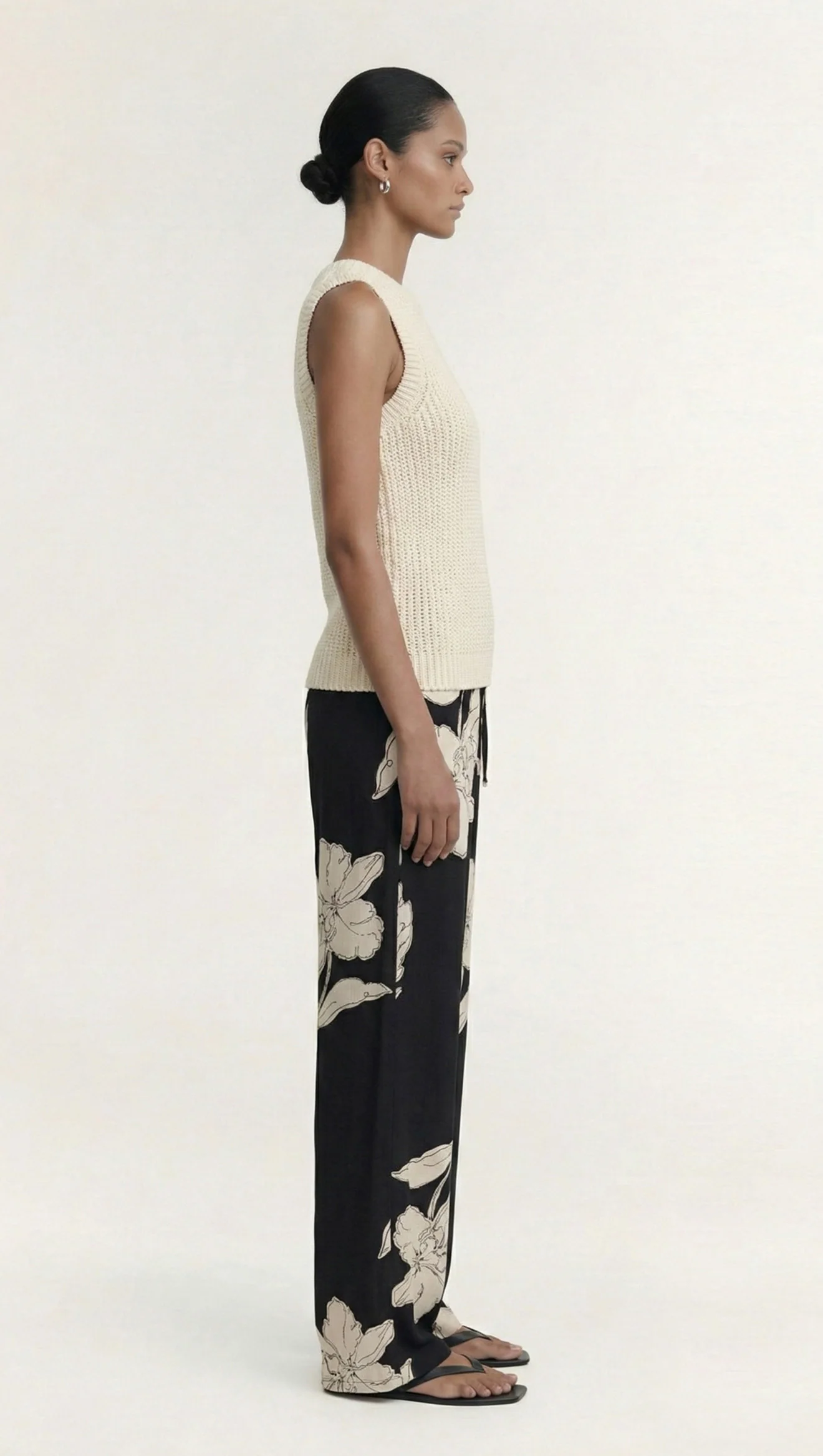 Staple The Label Cove Knit Tank - Natural Beige