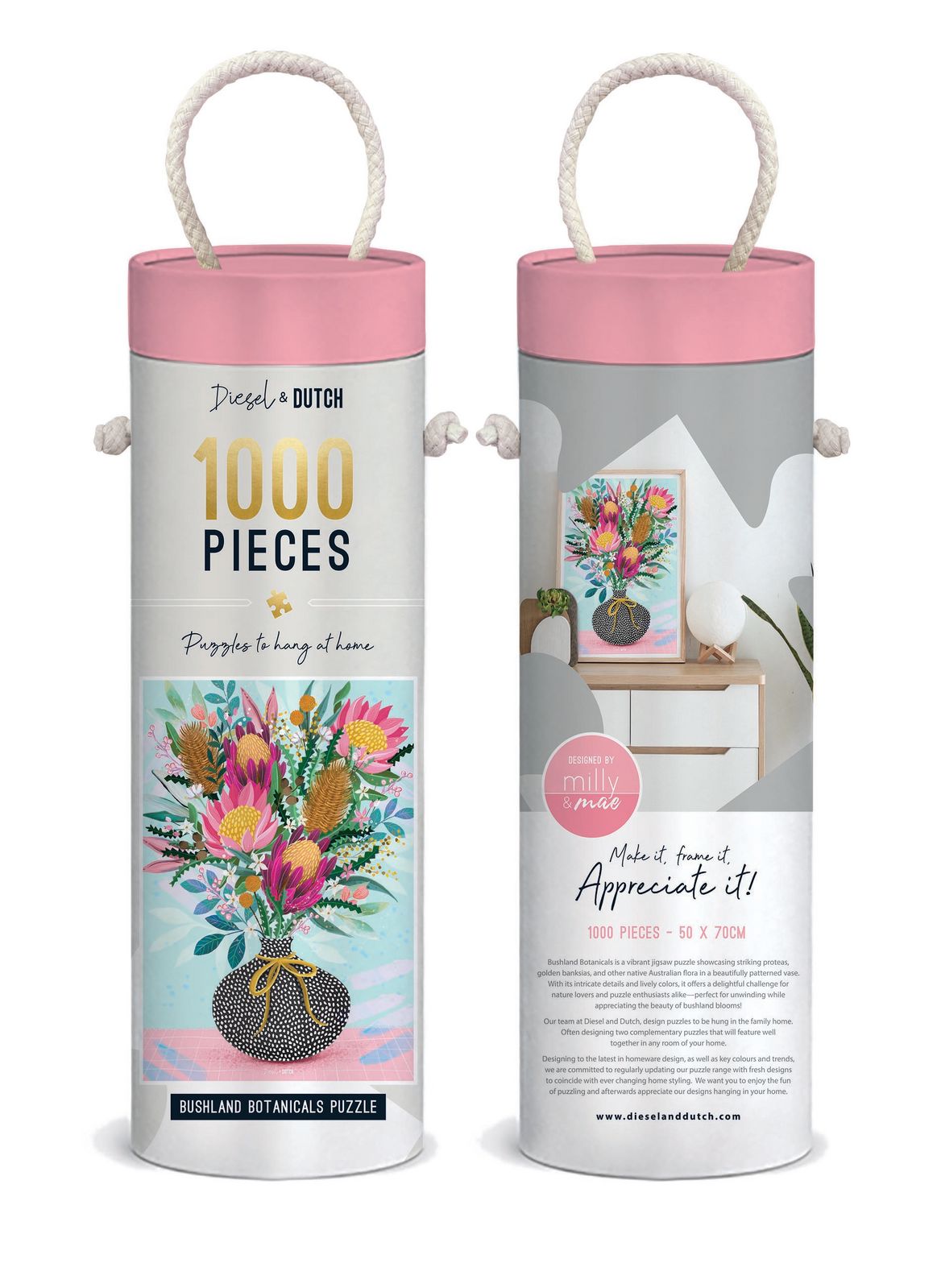 Diesel & Dutch Bushland Botanicals 1000pc Wall Jigsaw Puzzle Diesel & Dutch