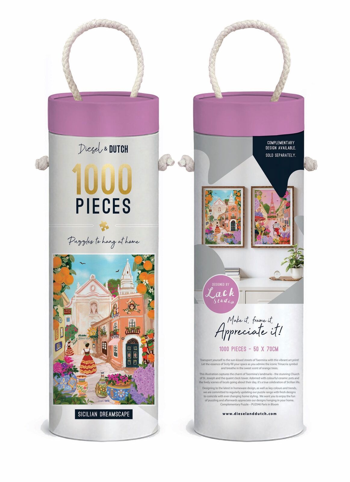 Diesel & Dutch Sicilian Dreamscape 1000pc Wall Jigsaw Puzzle Diesel & Dutch