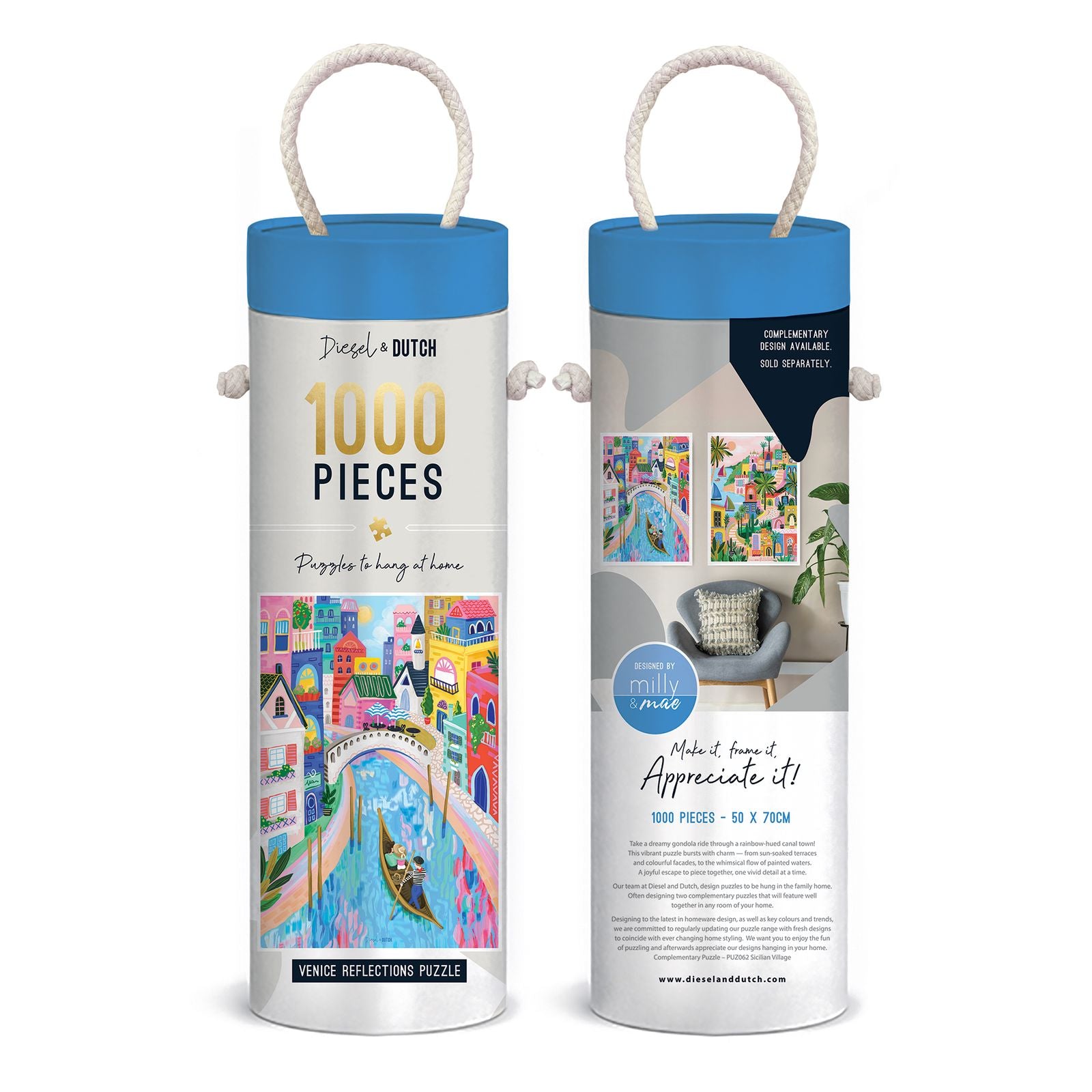 Diesel & Dutch Venice Reflections 1000pc Wall Jigsaw Puzzle Diesel & Dutch