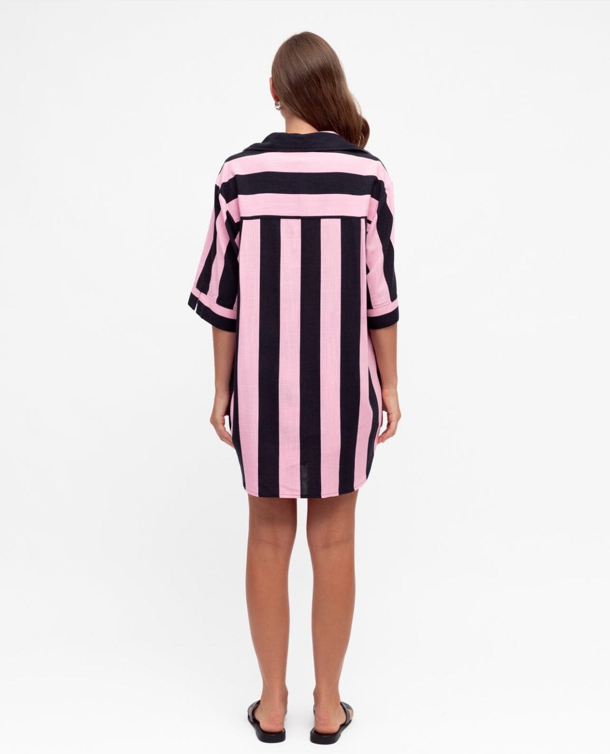 Ebby & I Tigerlilly Shirt - Pink & Black Stripe Ebby & I