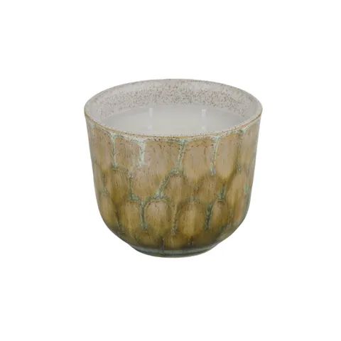 Elemental Finch Ceramic Candle Jar - Lemongrass Coast to Coast Home