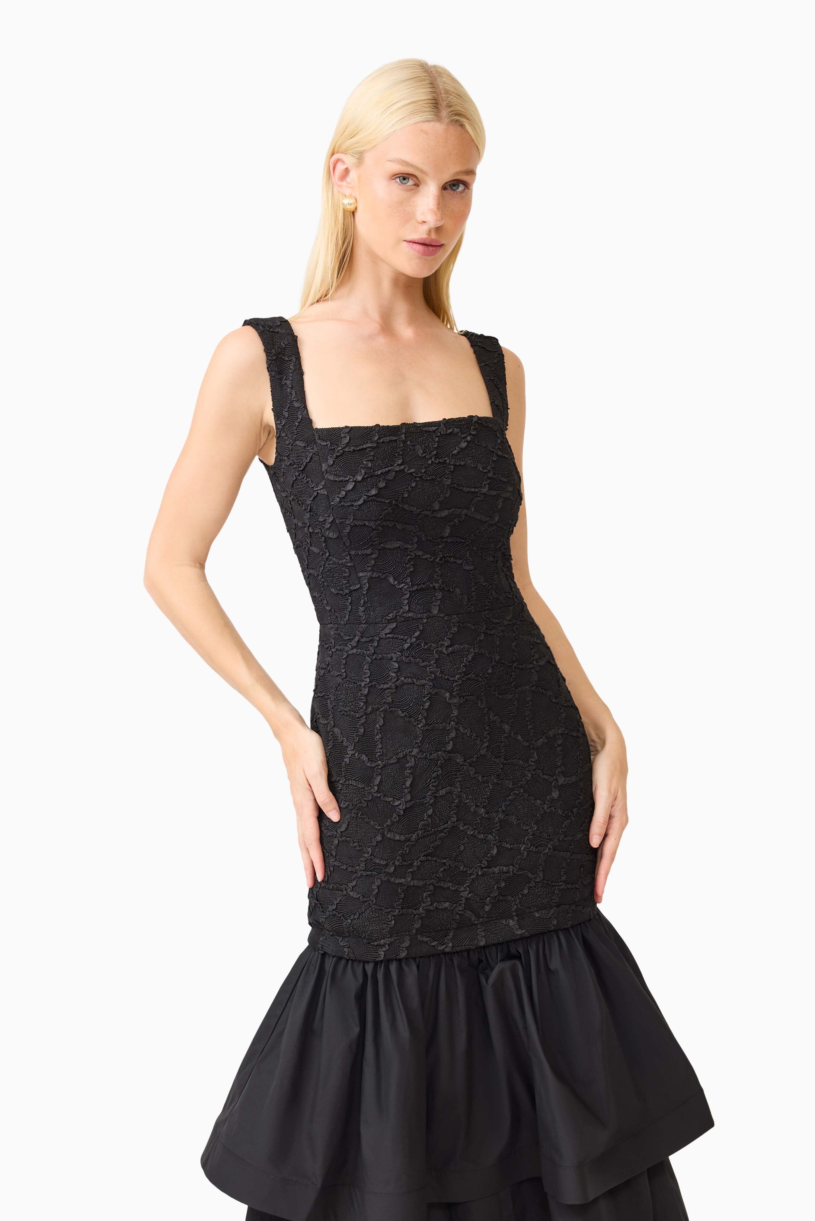 Elliatt Alexandra Tiered Gown - Black Elliatt