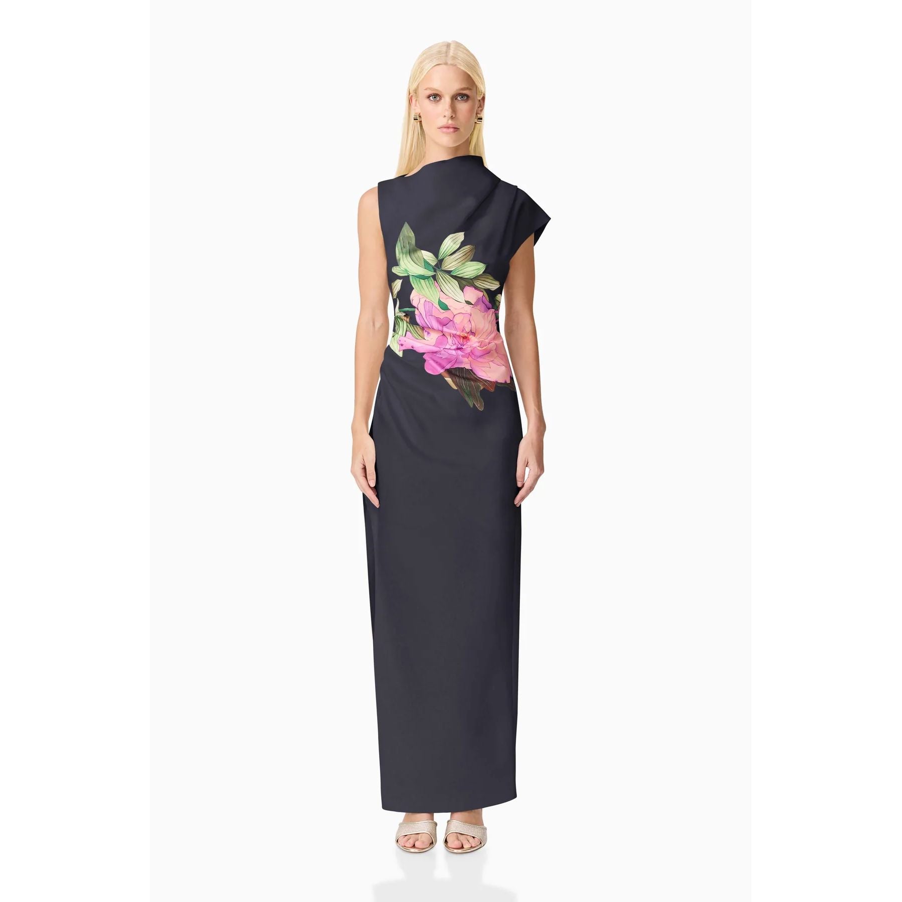 Elliatt Azelie Asymetrical Gown - Black Gown Elliatt