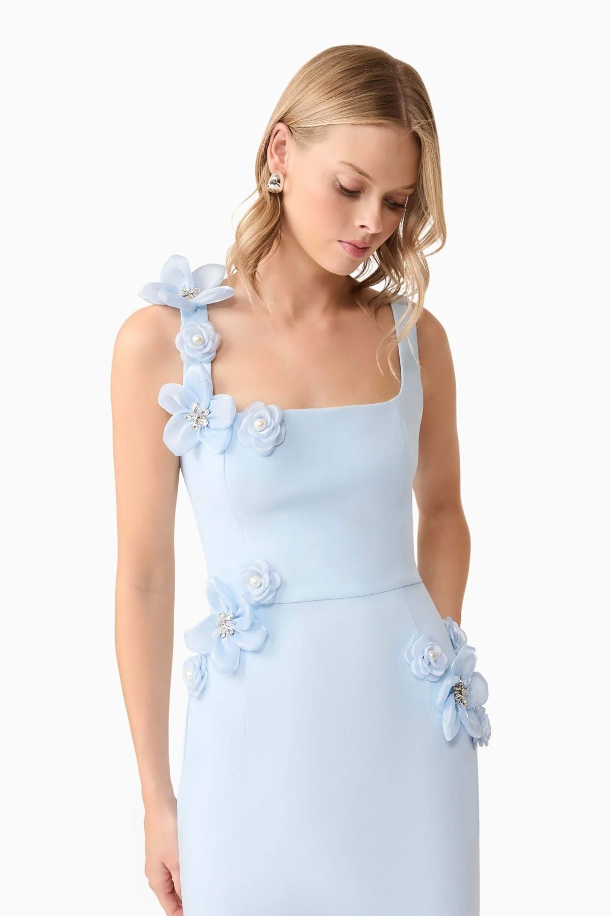Elliatt Chantelle 3D Midi Dress - Blue Eclectic House