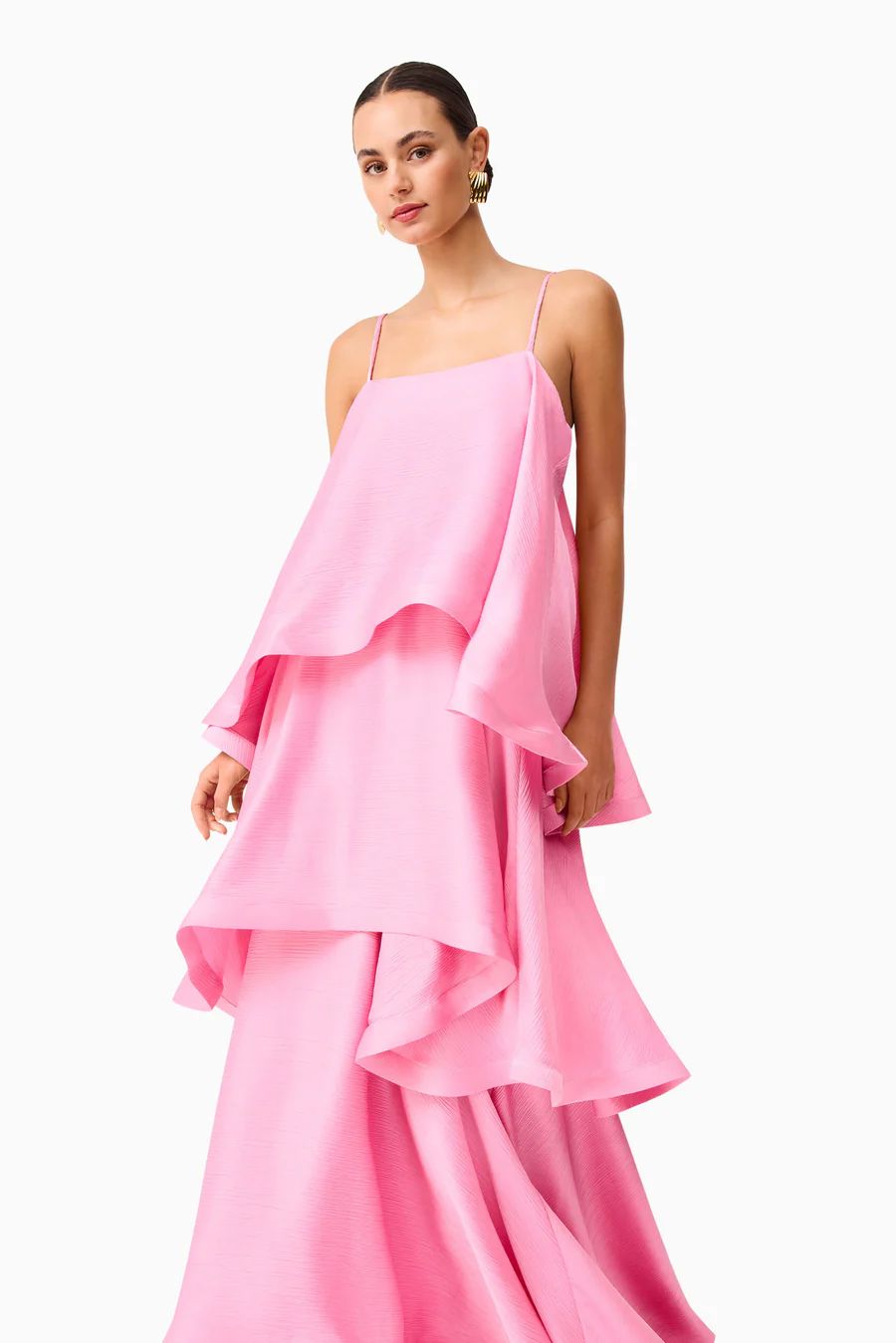 Elliatt Tilly Tiered Maxi Dress - Pink Elliatt