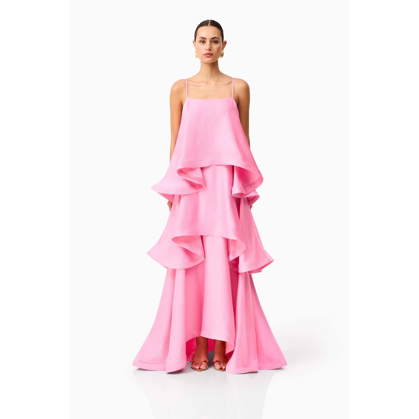 Elliatt Tilly Tiered Maxi Dress - Pink Elliatt