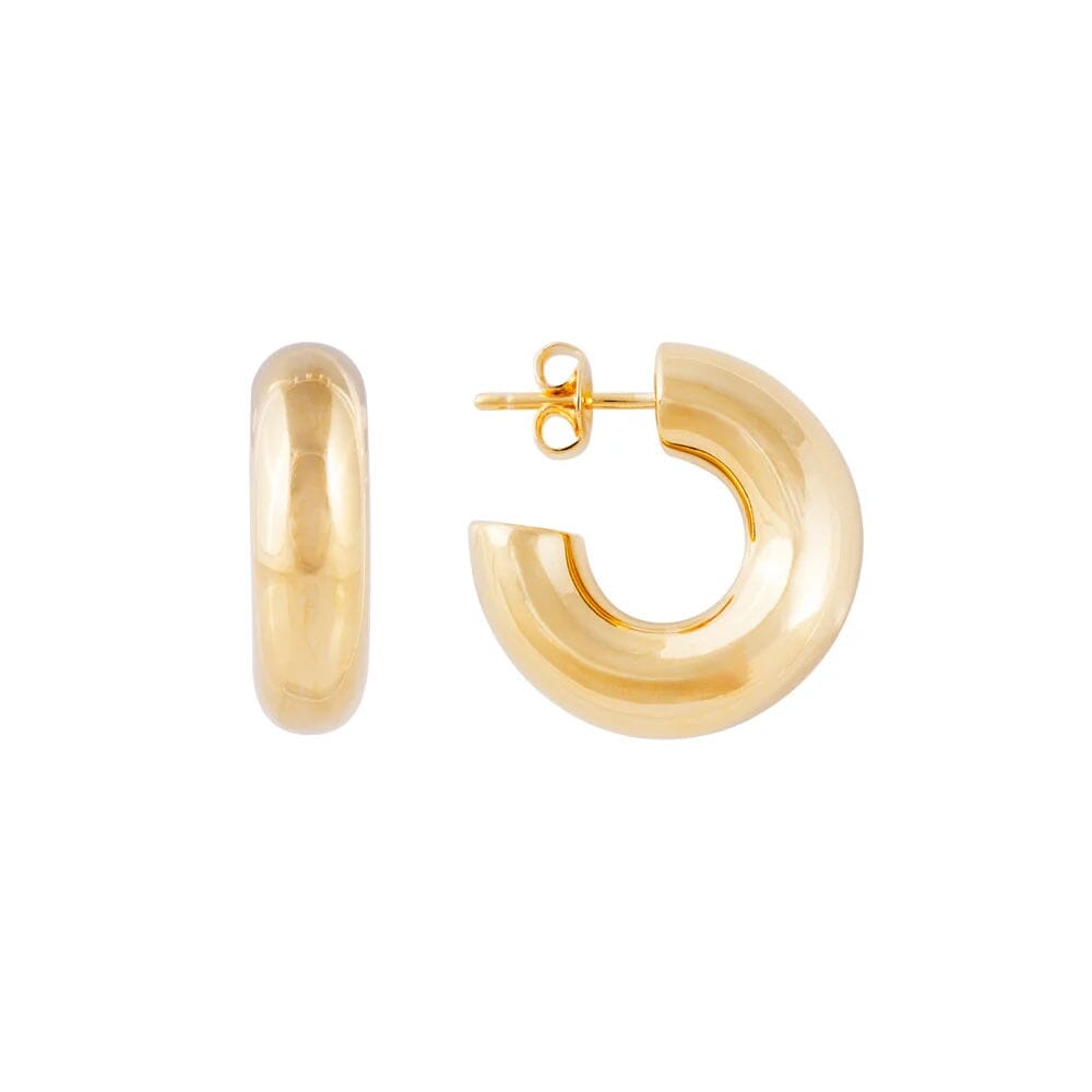 Fairley Bold Gold Midi Hoops Fairley