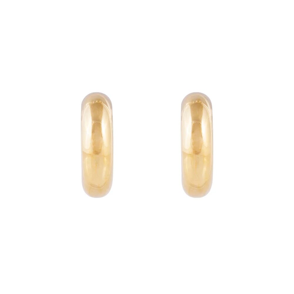 Fairley Bold Gold Midi Hoops Fairley