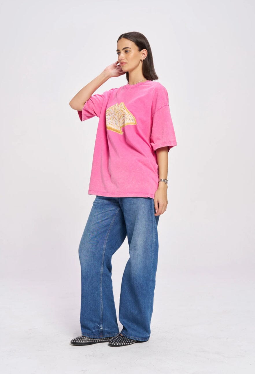 Fairy Bread Acid Wash Oversize Tee Eclectic House