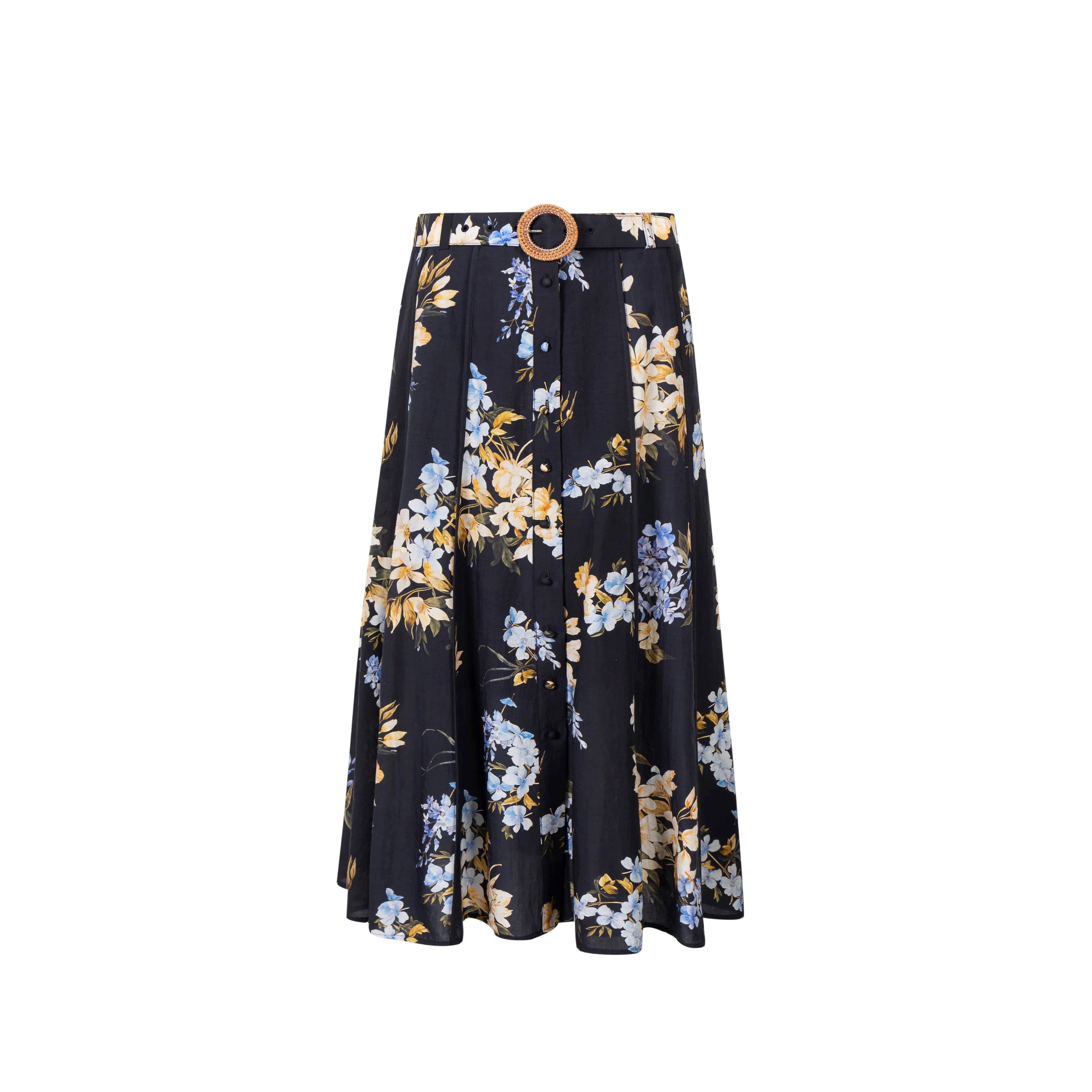 G.D.S Ines Tencel Skirt - Black Print G.D.S.