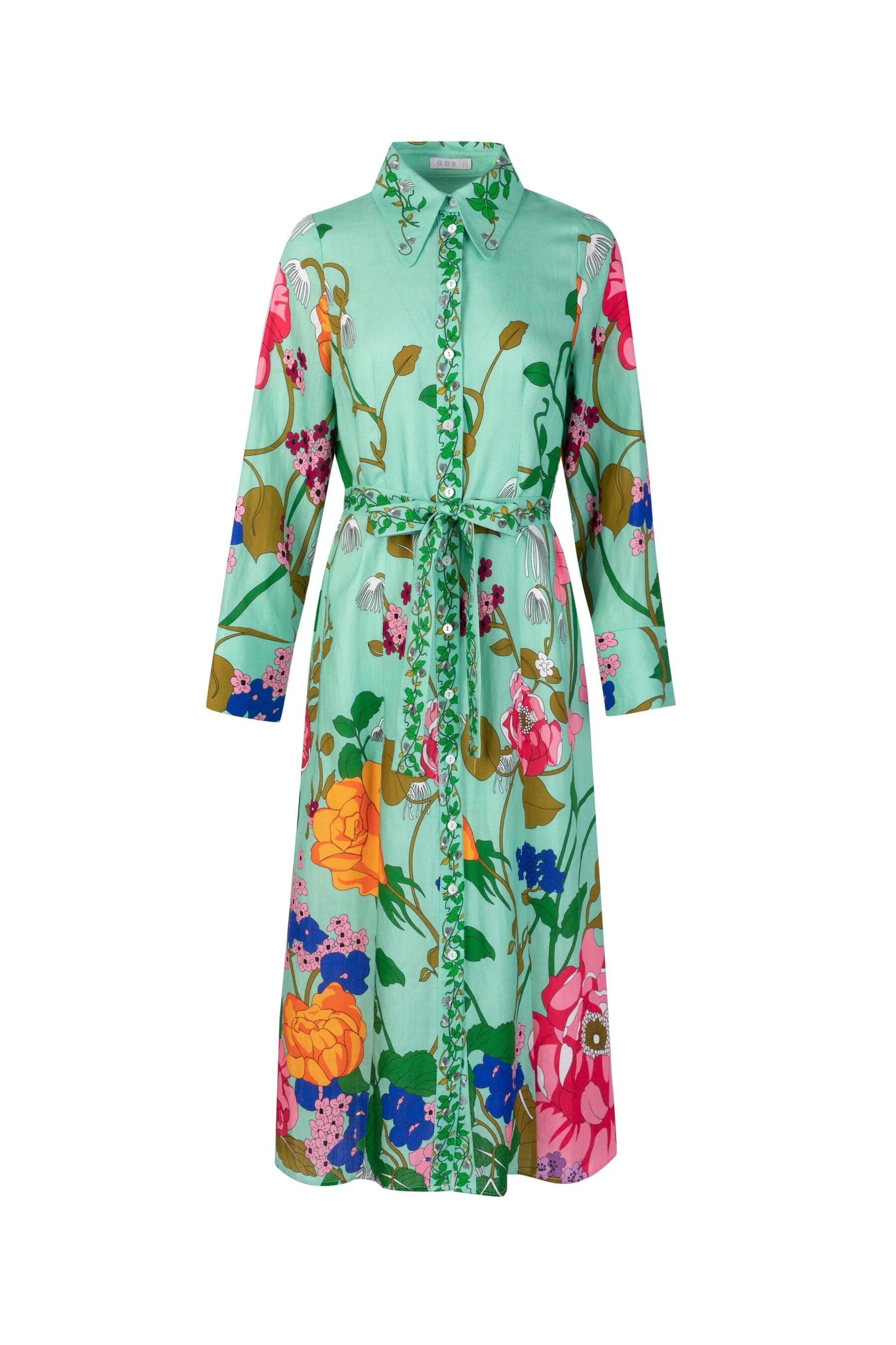 G.D.S. Lias Printed Dress - Green Print G.D.S.
