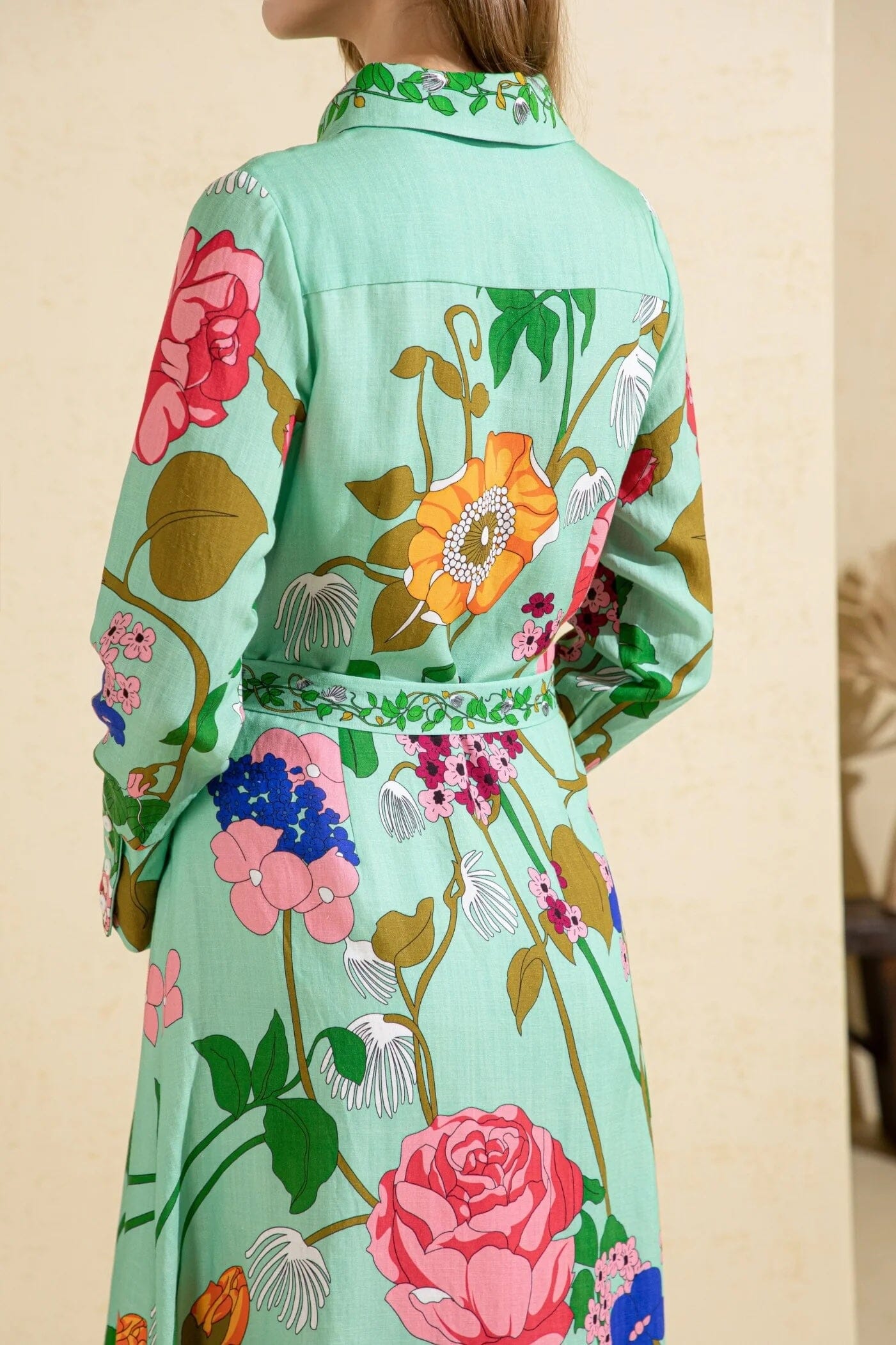 G.D.S. Lias Printed Dress - Green Print G.D.S.