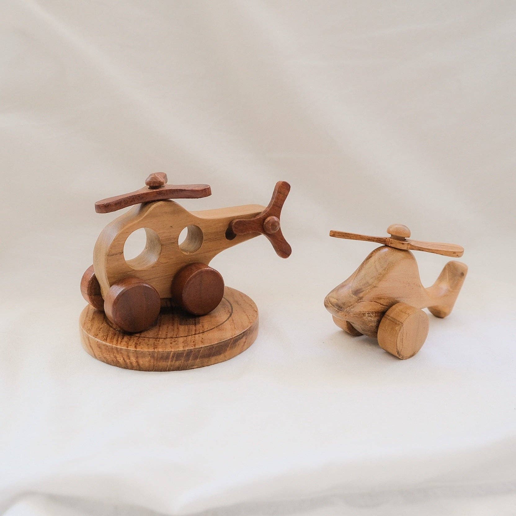 Handmade Wooden Helicopter Toy Kayu&Co.