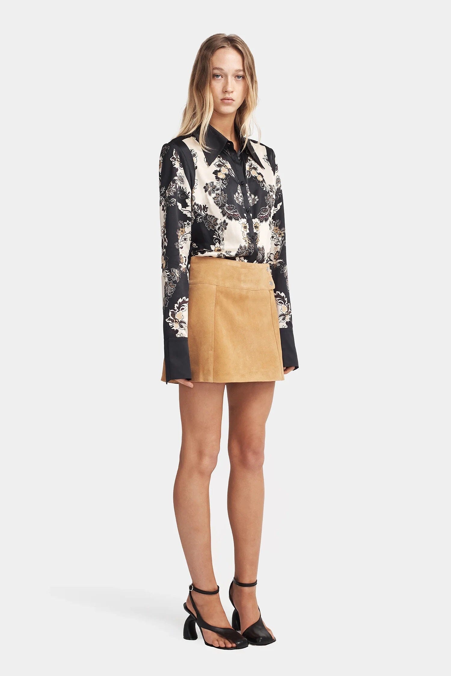 Hansen & Gretel Dixie Suede Skirt - Caramel Hansen & Gretel
