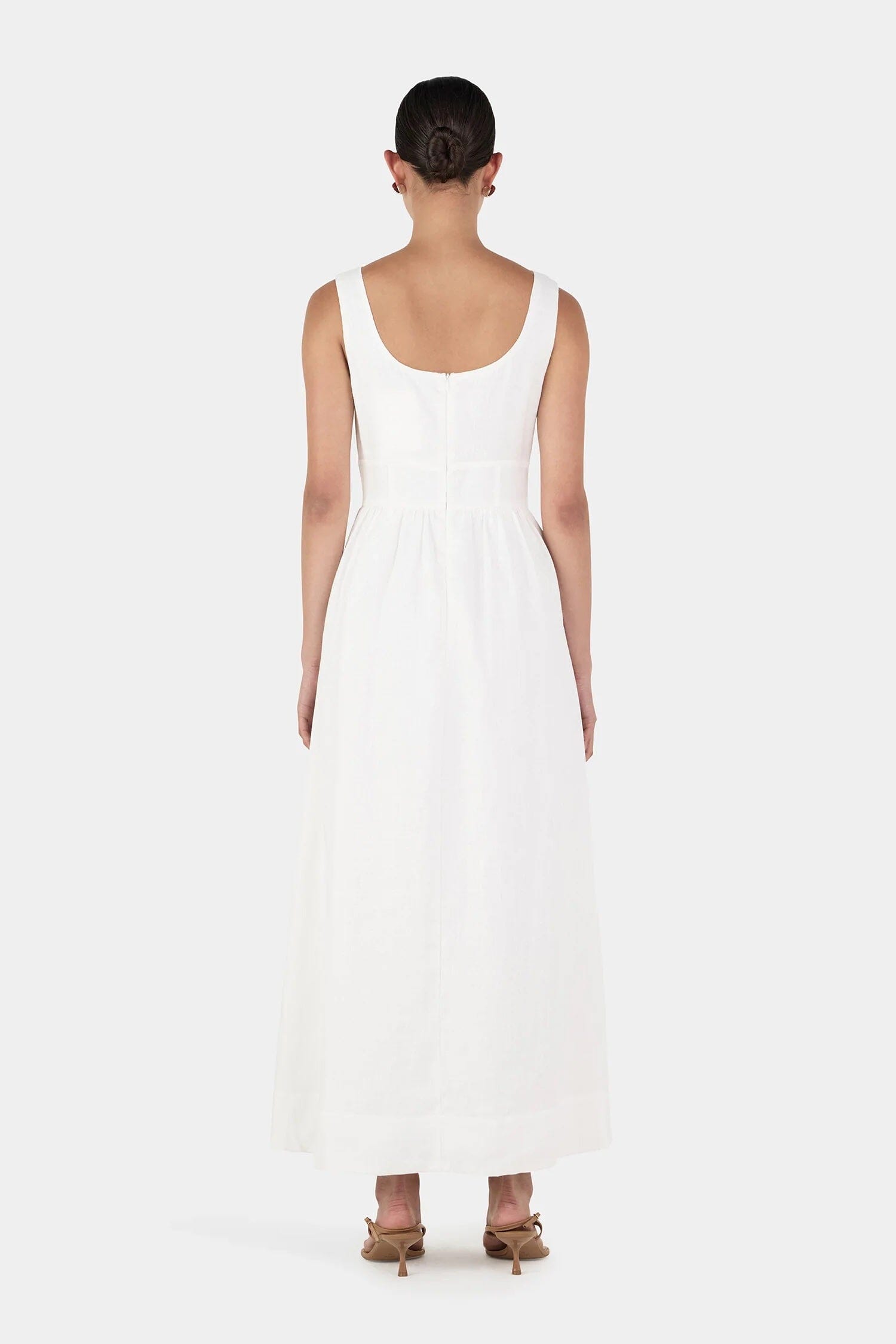 Hansen & Gretel Leonay Midi Dress - Ivory Hansen & Gretel