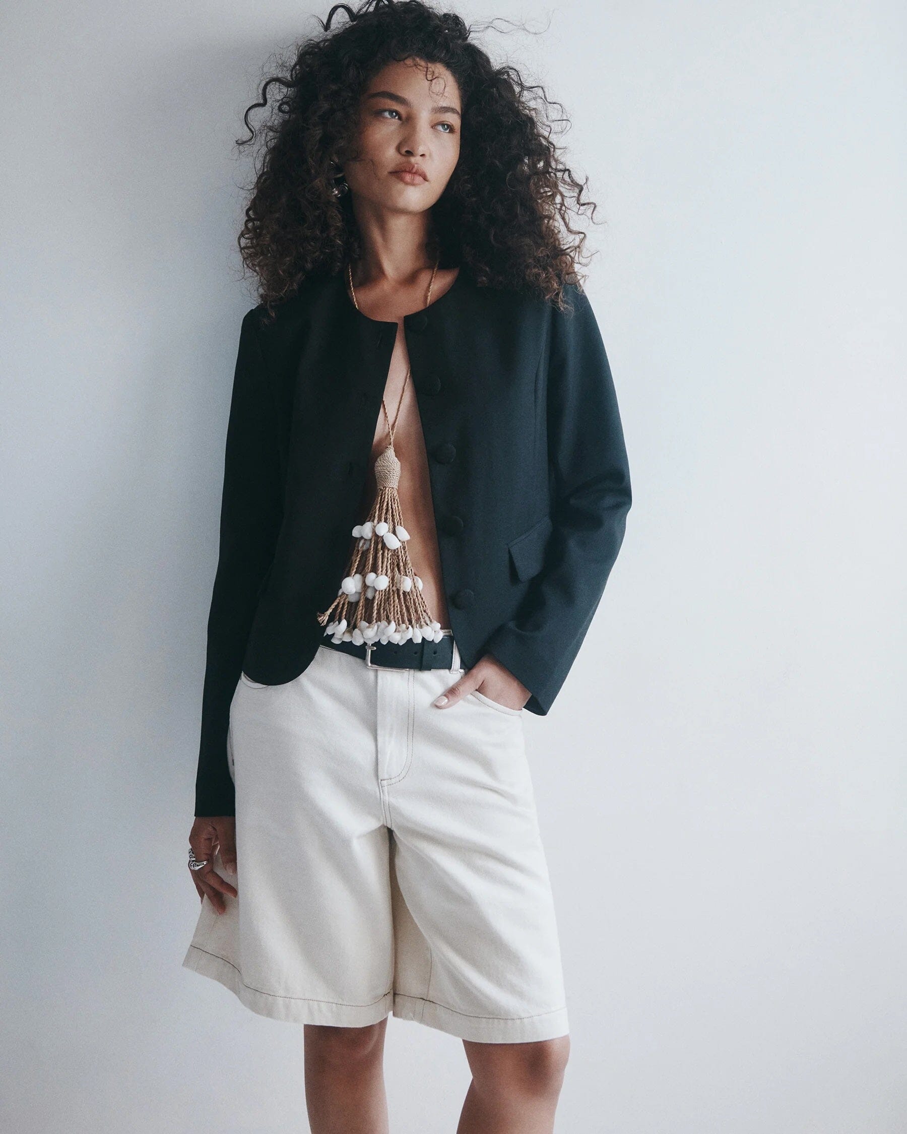 Hansen & Gretel Millard Cropped Jacket - Black Hansen & Gretel