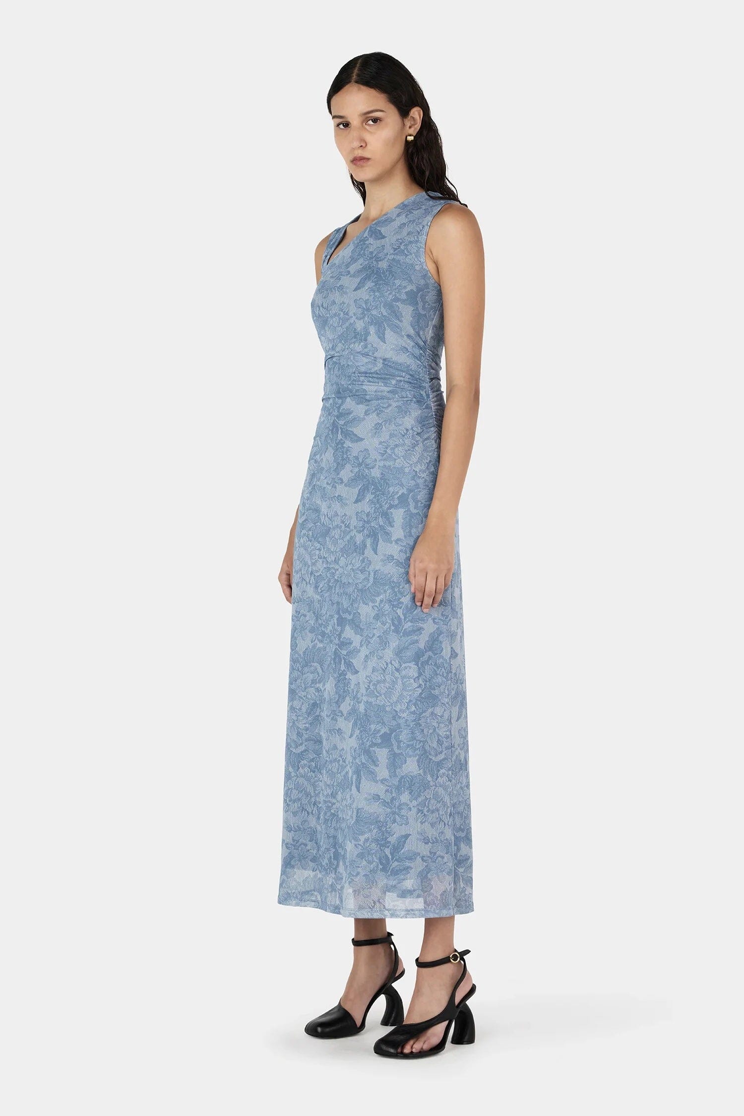 Hansen & Gretel Rushton Midi Dress - Indigo Paisley Hansen & Gretel