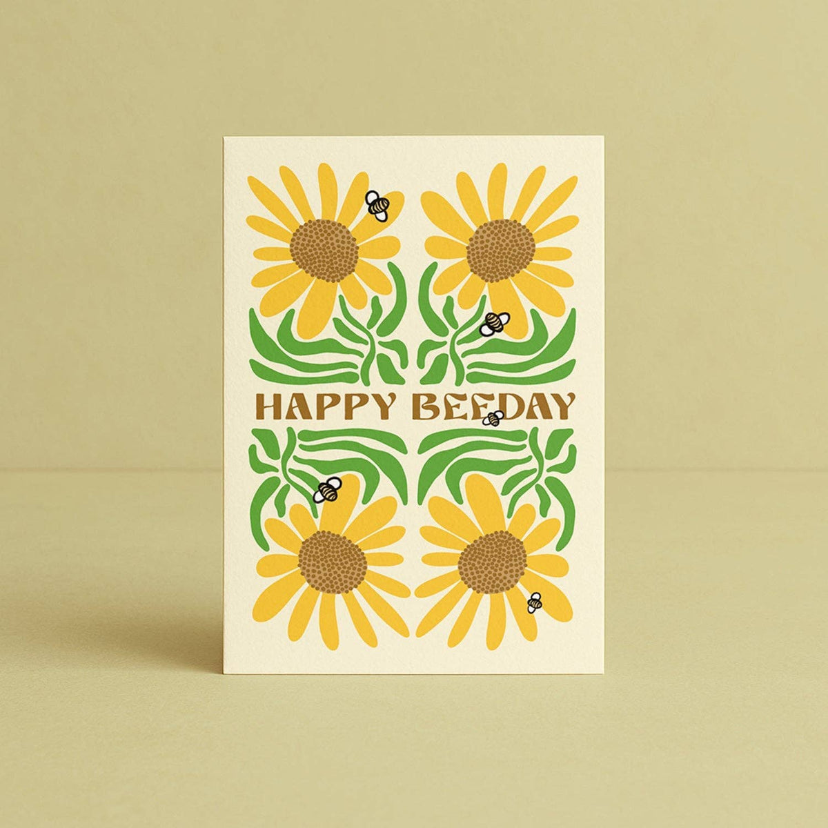 'Happy Bee-Day' Sunflowers Card (Pre-Order, ETA Late Aug) Daymaker Stationery