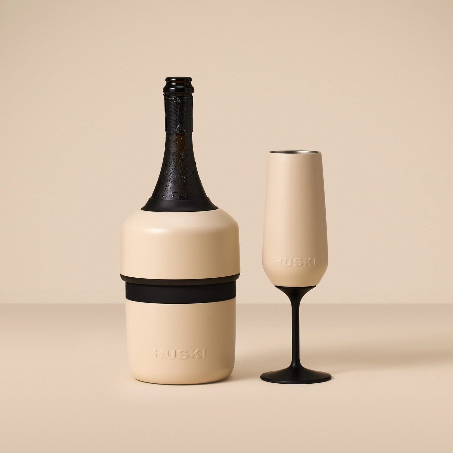 Huski Champagne Cooler- Sand Beige Wine cooler Huski