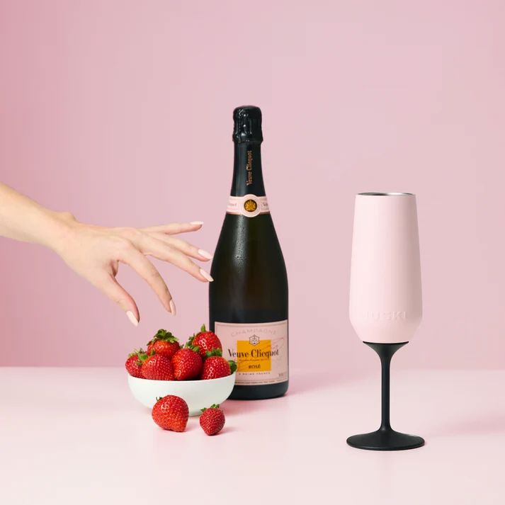 Huski Champagne Flute - Black Wine cooler Huski