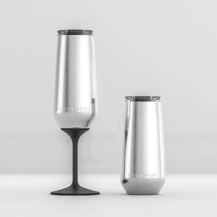 Huski Champagne Flute - Black Wine cooler Huski