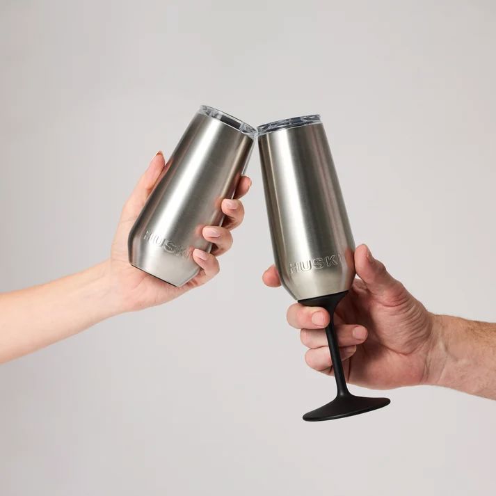 Huski Champagne Flute - Black Wine cooler Huski