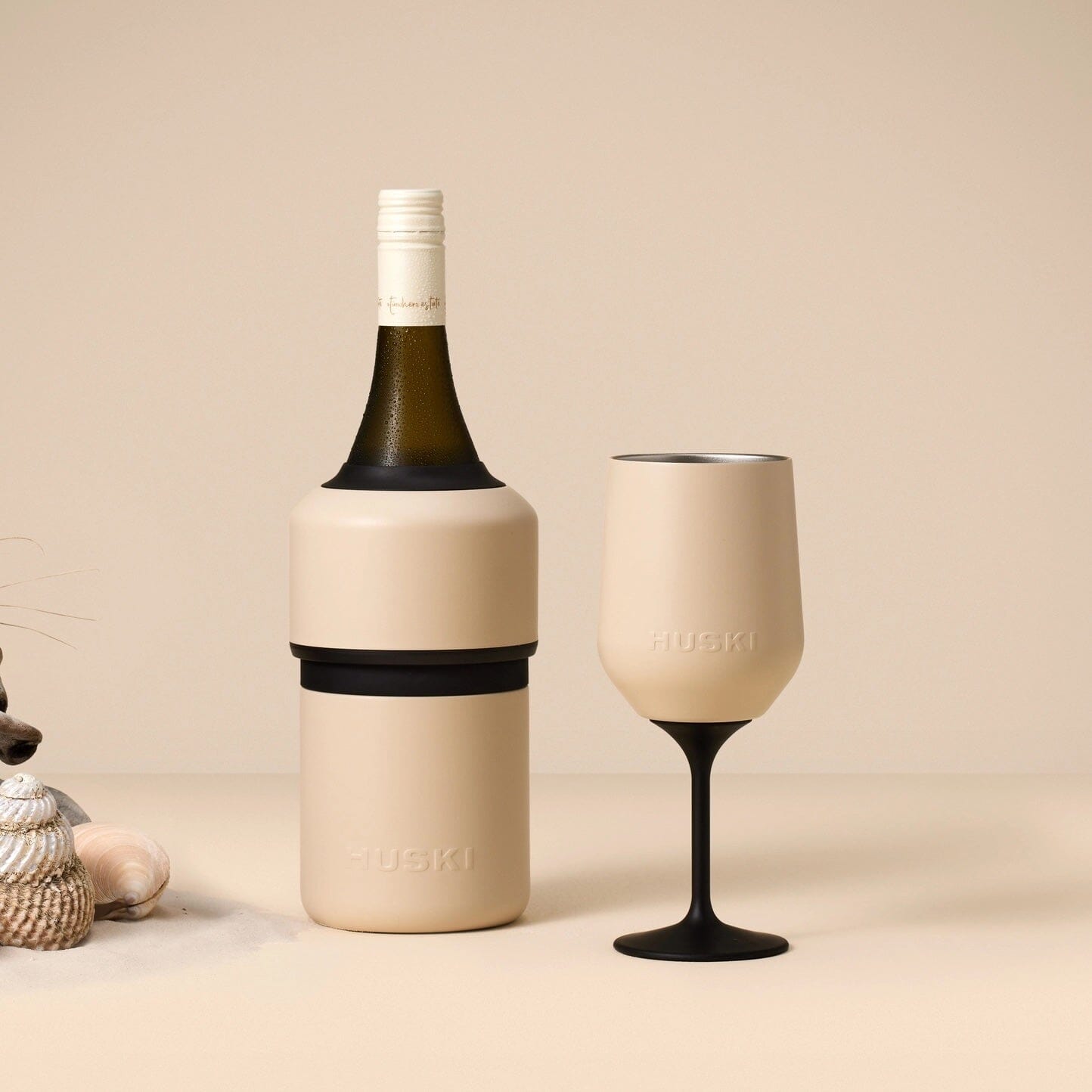 Huski Wine Tumbler 2.0- Sand Beige Huski