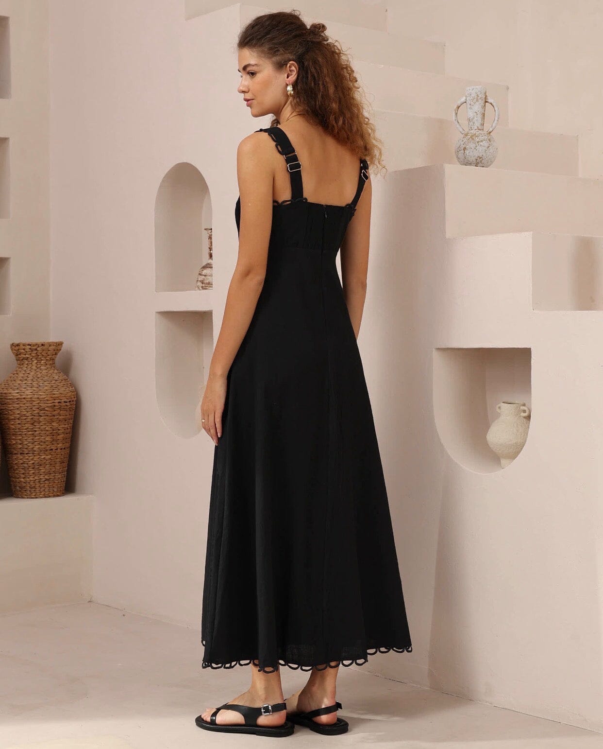 Iris Maxi Maxi Dress - Black Iris Maxi