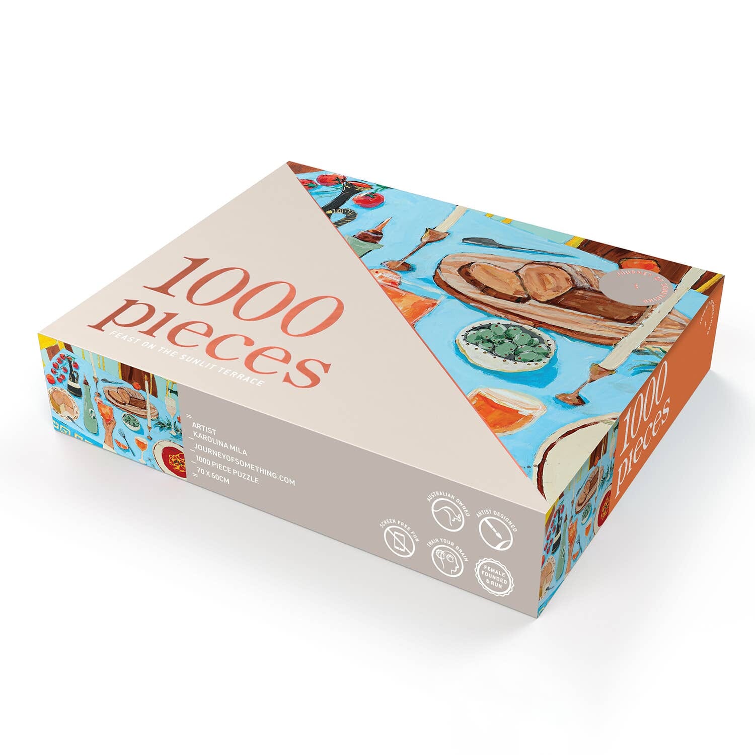 Journey of Something 1000 Piece Puzzle - Feast On The Sunlit Terrace Jigsaw Puzzle Journey Of Something AU & EU