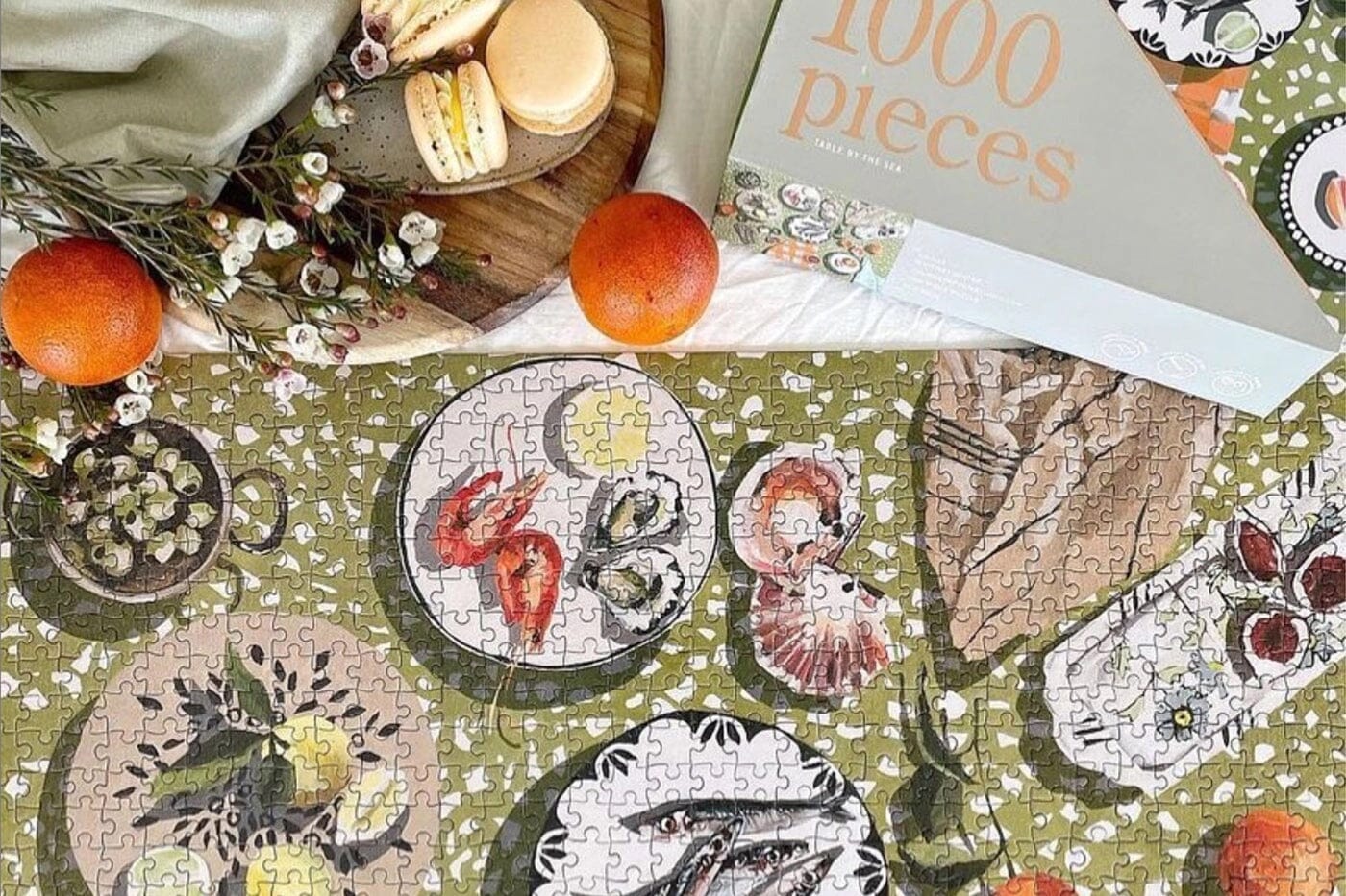 Journey of Something 1000 Piece Puzzle - Table by the Sea Journey of Something