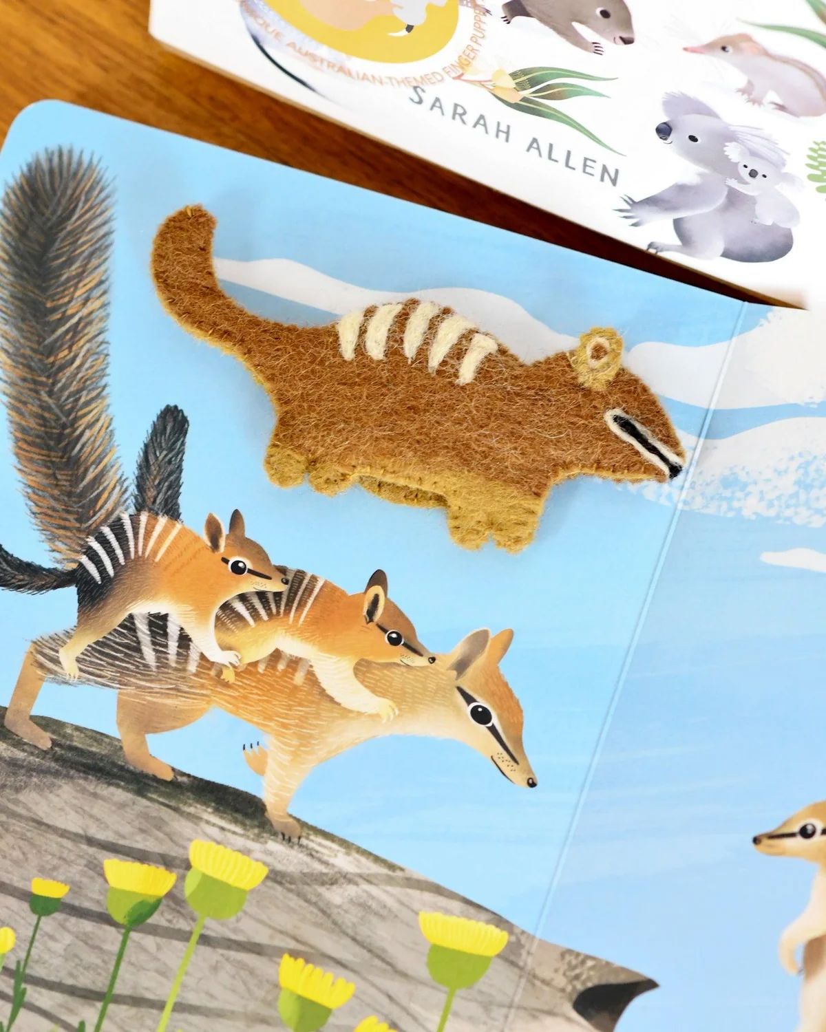 Jumping Joeys Finger Puppets and Book Set by Sarah Allen Finger Puppets Tara Treasures