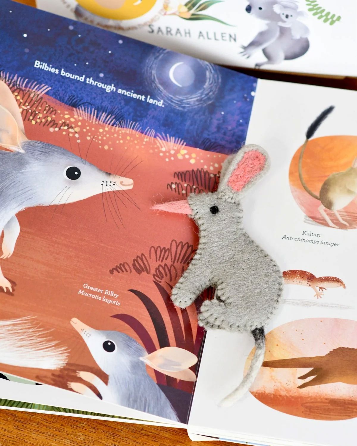 Jumping Joeys Finger Puppets and Book Set by Sarah Allen Finger Puppets Tara Treasures