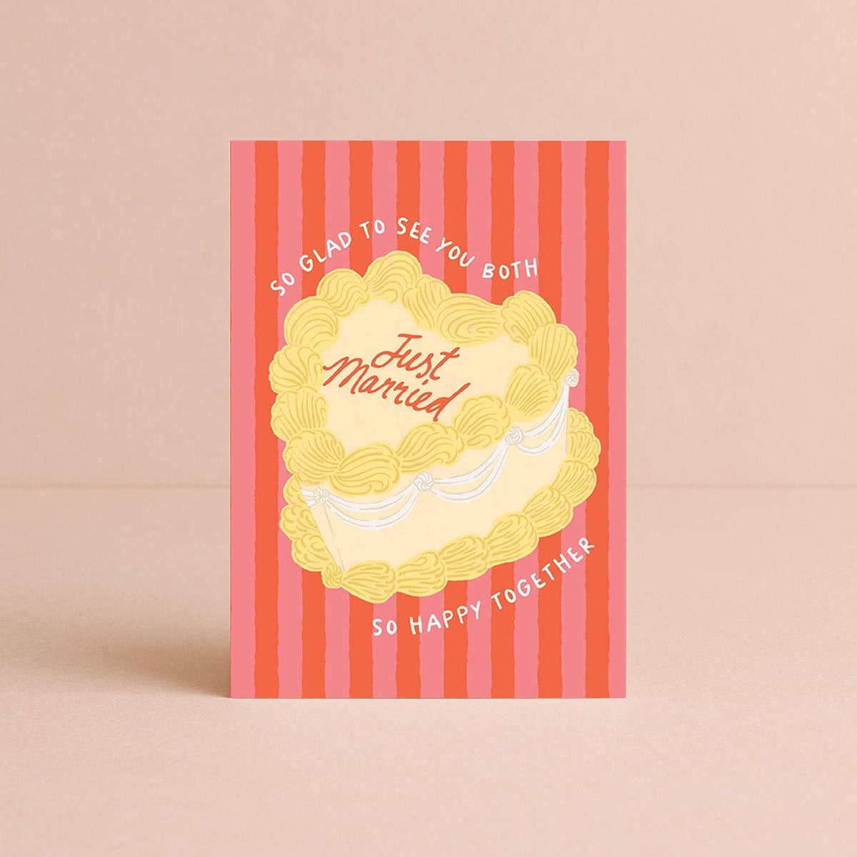 'Just Married' Wedding Cake Card Daymaker Stationery