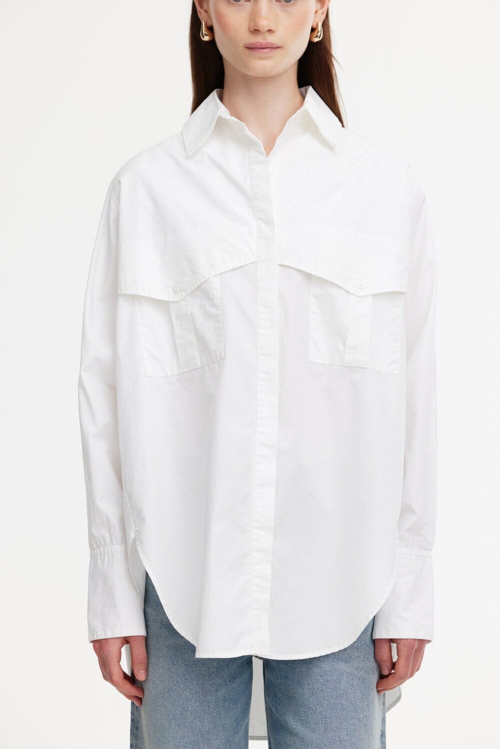 Kinney Riley Shirt - White Kinney