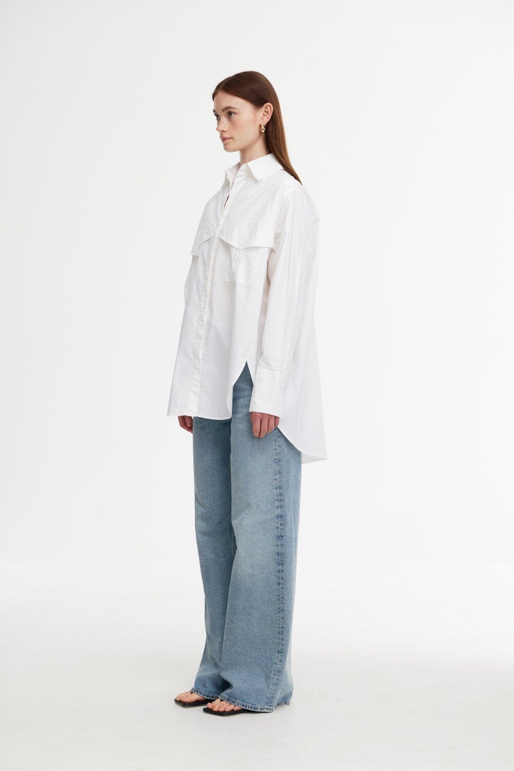 Kinney Riley Shirt - White Kinney