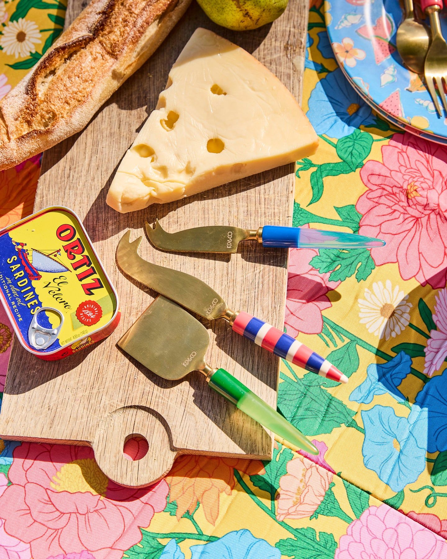 Kip & Co Bejewelled Cheese Knife Set Kip & Co