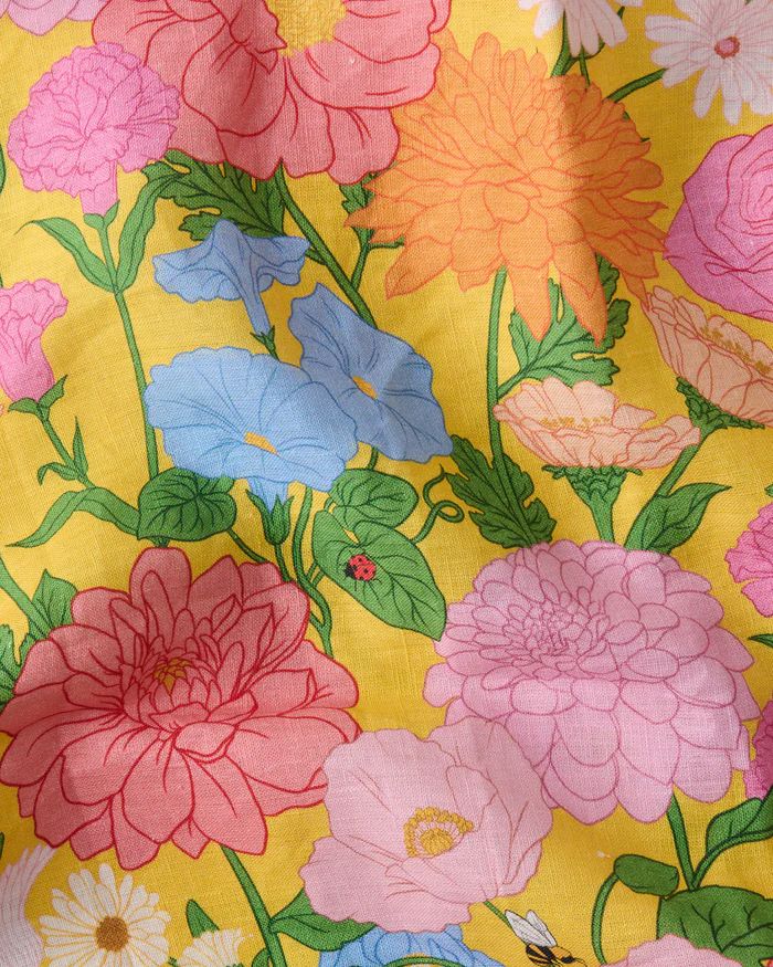 Kip & Co Follow The Sun Yellow Tablecloth - Large Rectangle Kip & Co