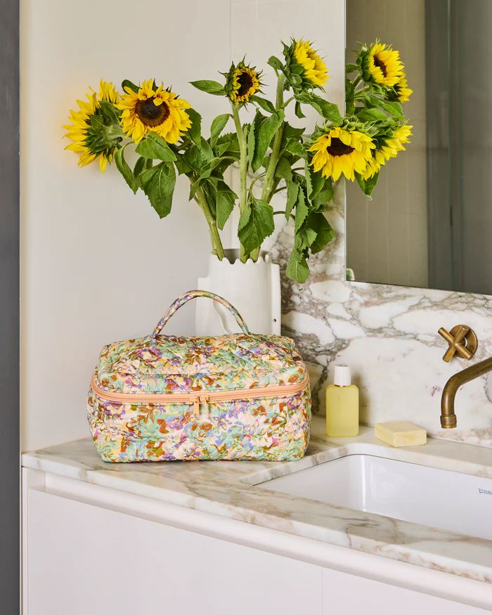 Kip & Co Forever Mine Quilted Cotton Toiletry Case Kip & Co