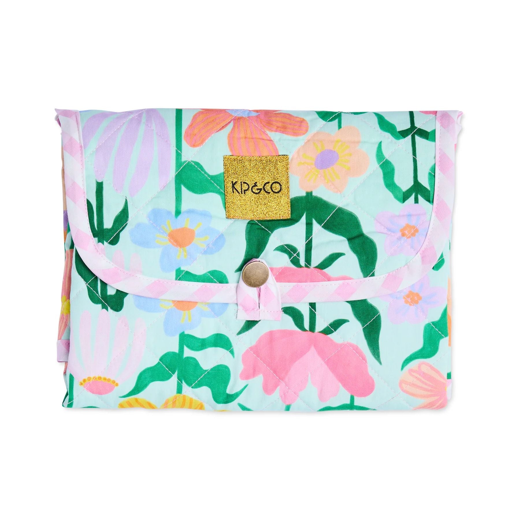 Kip & Co Popping Flowers Green Baby Change Mat Kip & Co