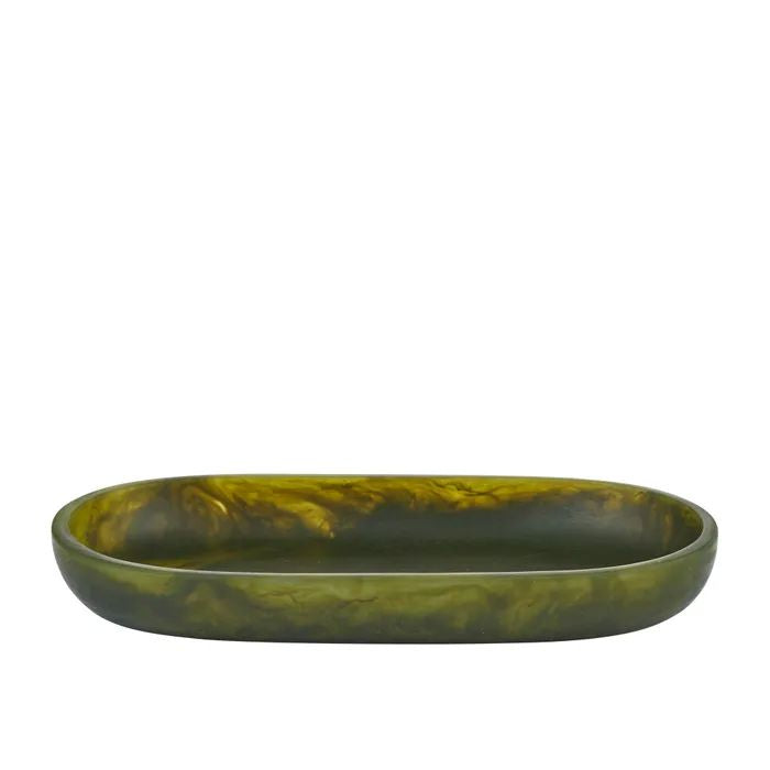 Kip Resin Oval Tray - Pesto Coast to Coast Home