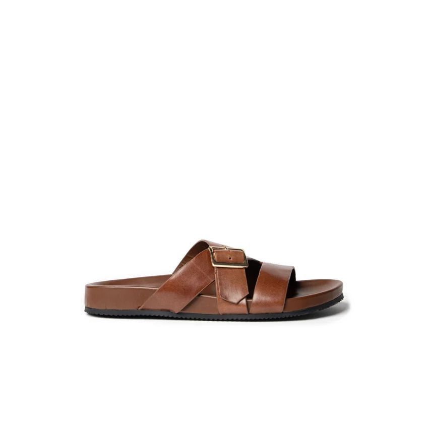 La Tribe Buckle Strap Slide - Cognac Slides La Tribe