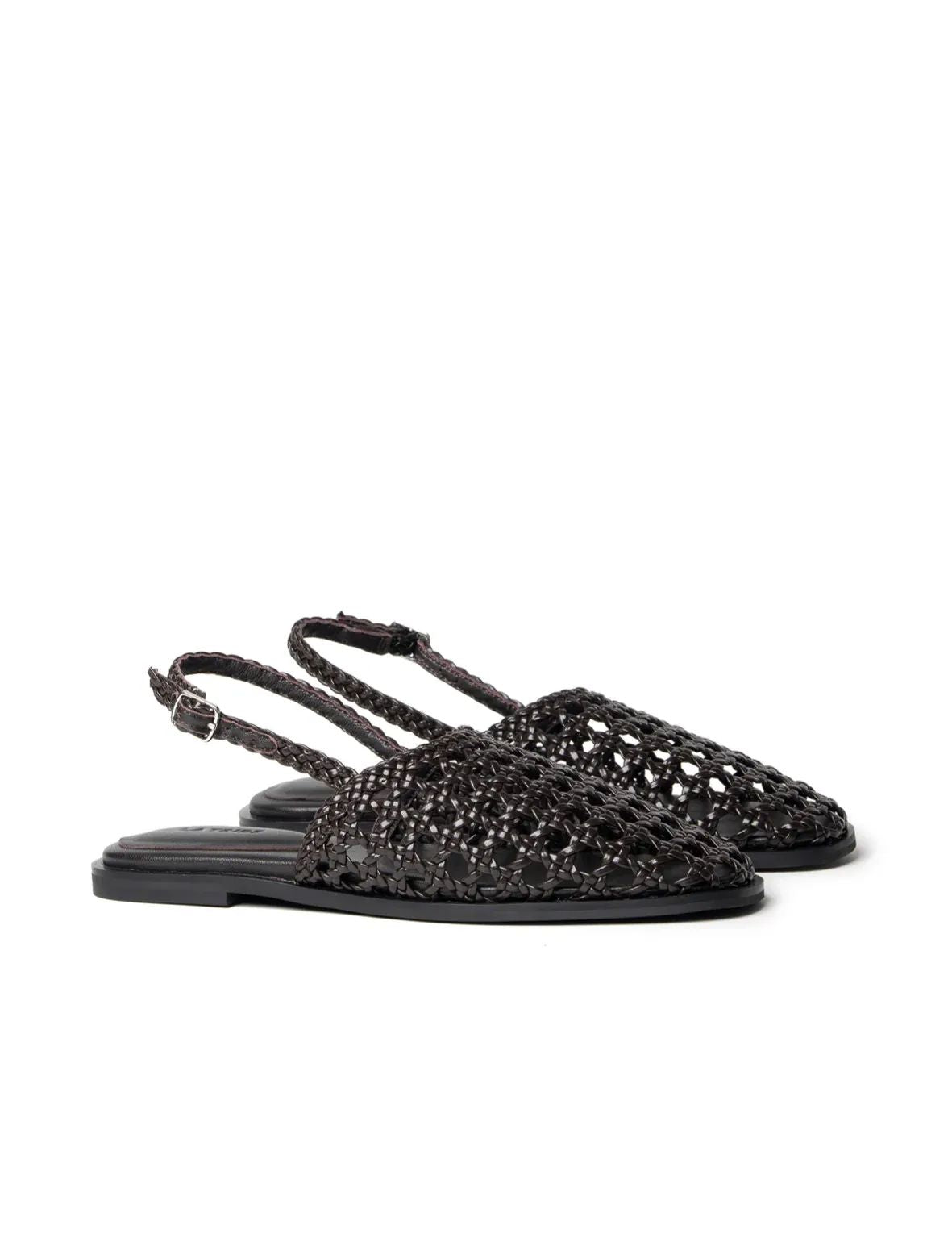 La Tribe Thea Mule - Black Sandals Eclectic House