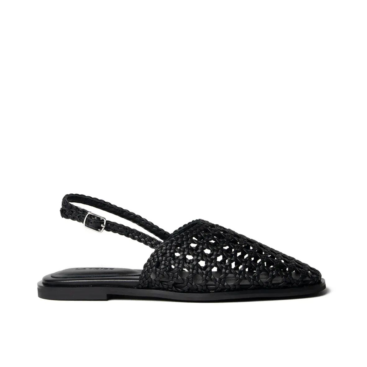 La Tribe Thea Mule - Black Sandals Eclectic House