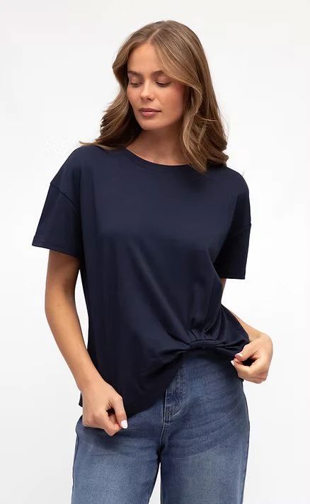 Label of Love Easy Tuck Tee - Navy Label of Love